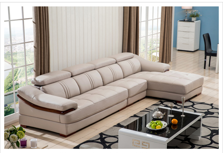 リビングルームの家具現代の革のソファ断面リクライニング-リビング用ソファ問屋・仕入れ・卸・卸売り