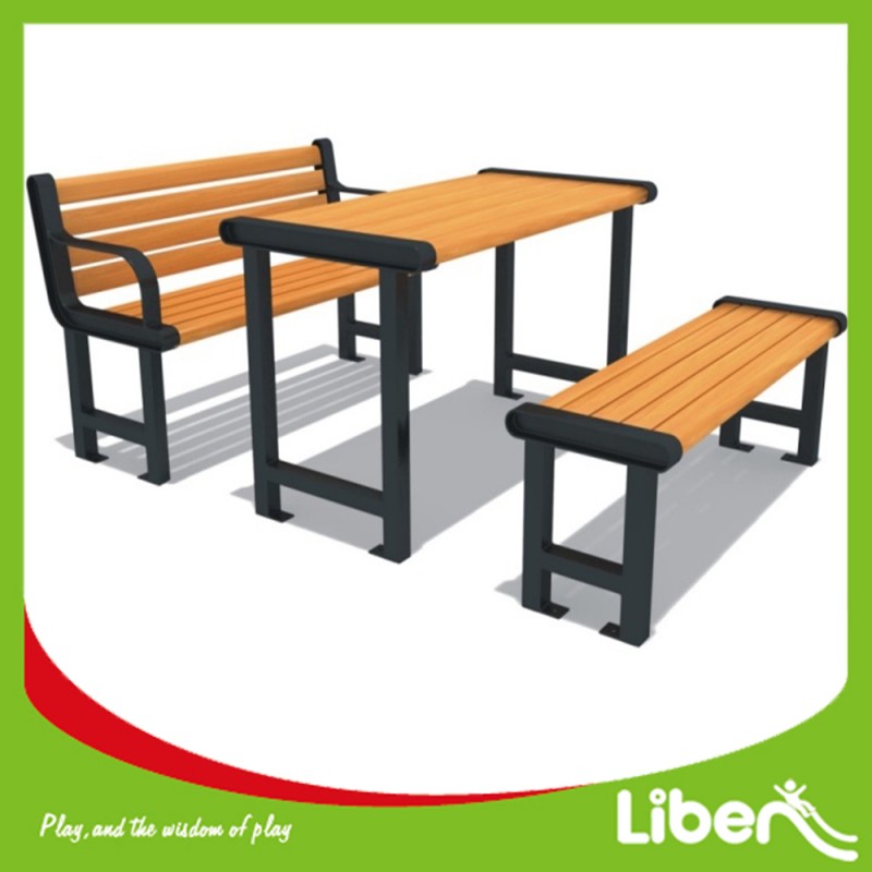 木製公園のベンチとテーブルで3ピース-パティオベンチ問屋・仕入れ・卸・卸売り