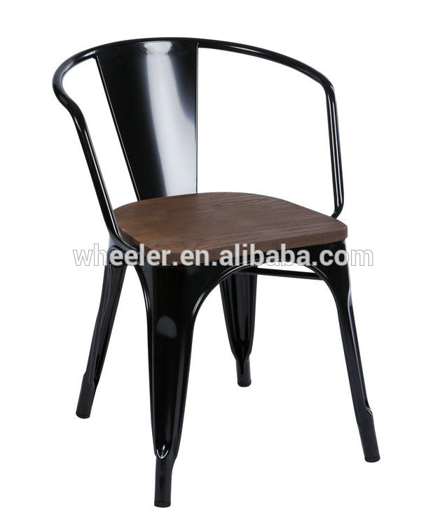 ホット販売ヴィンテージ工業用金属フランス語椅子T3523-金属製椅子問屋・仕入れ・卸・卸売り