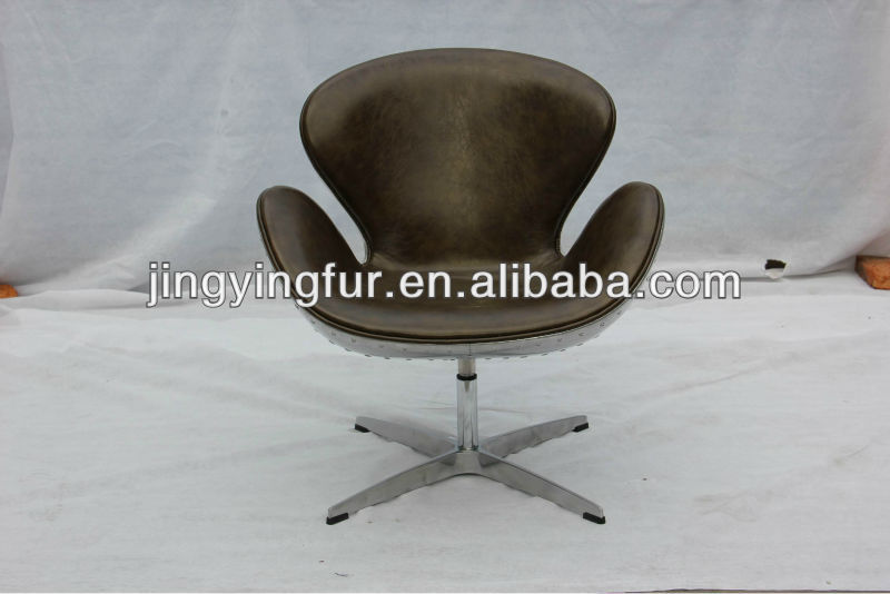 茶色のpuアビエーターts-a106al白鳥の椅子-リビング用チェア問屋・仕入れ・卸・卸売り
