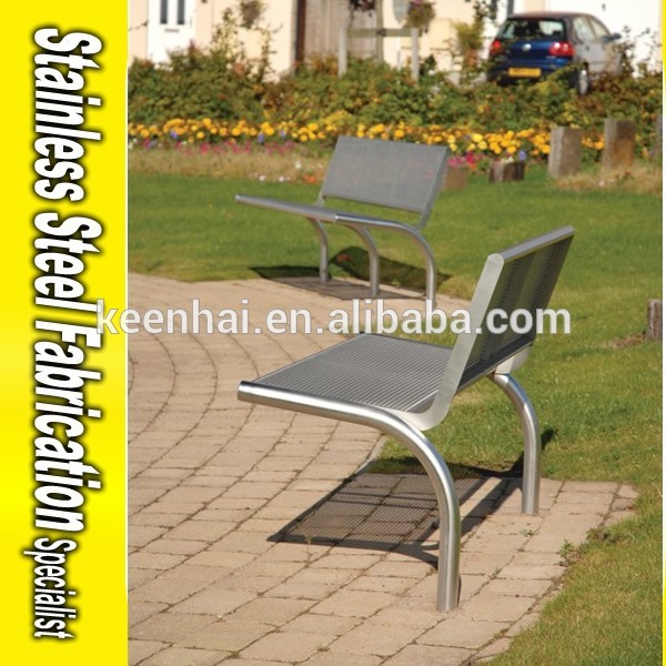 プロのステンレス鋼の金属keenhai304ガーデン用ベンチ-金属製椅子問屋・仕入れ・卸・卸売り