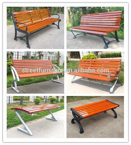 木の公園ベンチ木製ガーデンベンチ屋外木製のベンチ-金属製椅子問屋・仕入れ・卸・卸売り
