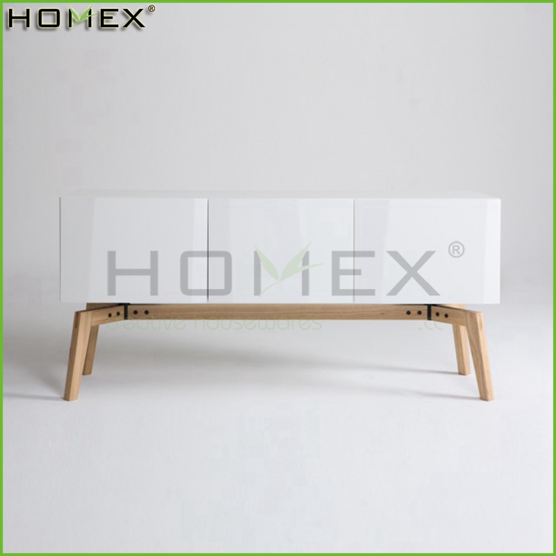 Mdfホワイト木製サイドボード/homex_bsci-木製キャビネット問屋・仕入れ・卸・卸売り