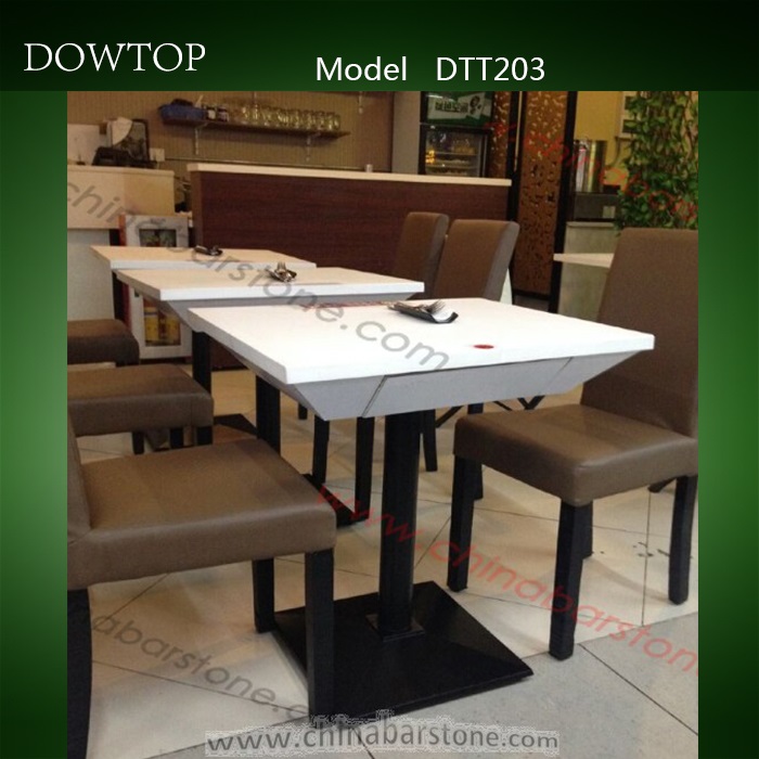 人工大理石/アクリル固体表面ヘビー- デューティダイニングテーブルと椅子家具レストランの-食卓問屋・仕入れ・卸・卸売り