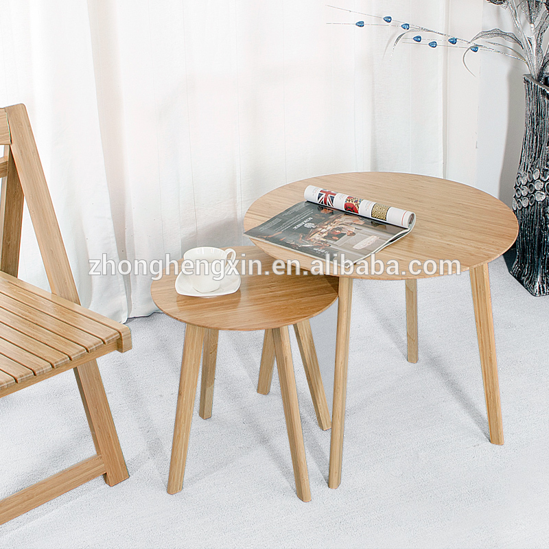 エコ- 優しい竹モーデンファッションない折りたたみラウンドエンドテーブルリビングルームのための-食卓問屋・仕入れ・卸・卸売り