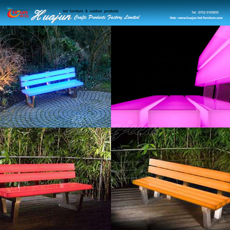 Ledカラーのモダンな公園の椅子( 152*60*76cm)-ダイニングルームセット問屋・仕入れ・卸・卸売り