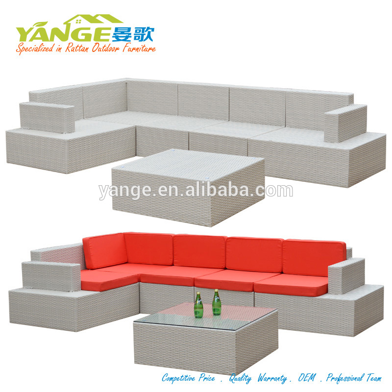 中国での庭の家具peラタンとアルミフレーム-籐/枝編み家具セット問屋・仕入れ・卸・卸売り