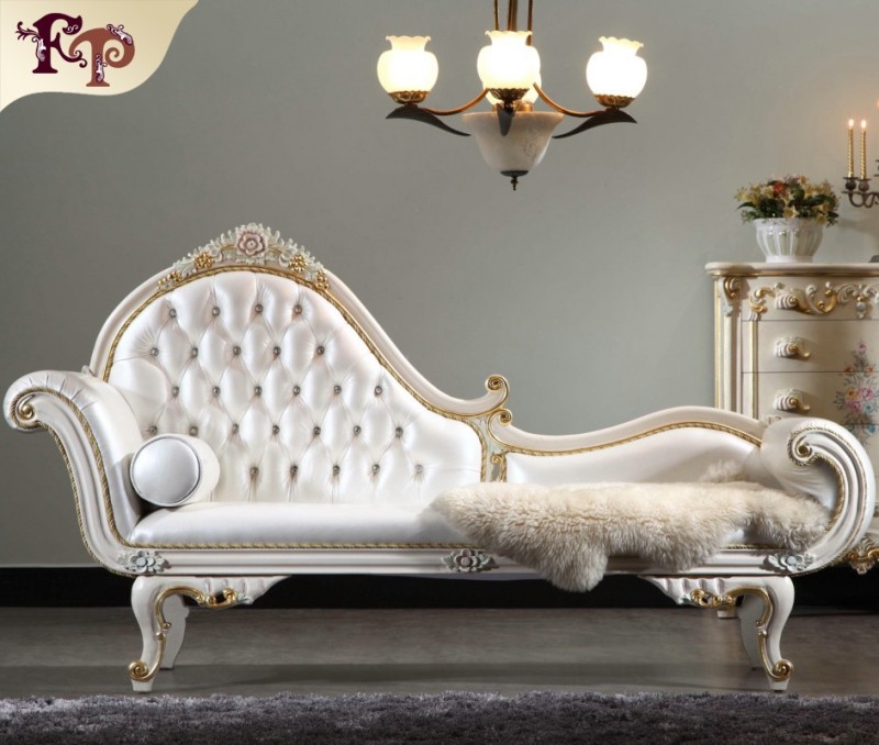 フレンチスタイルの寝室の家具- ハイエンド古典的な長椅子-アンティーク椅子問屋・仕入れ・卸・卸売り