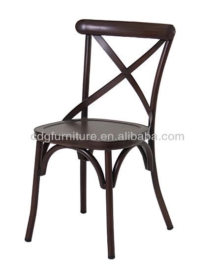 アンティークヴィンテージ木製の仕上げの金属の椅子-金属製椅子問屋・仕入れ・卸・卸売り