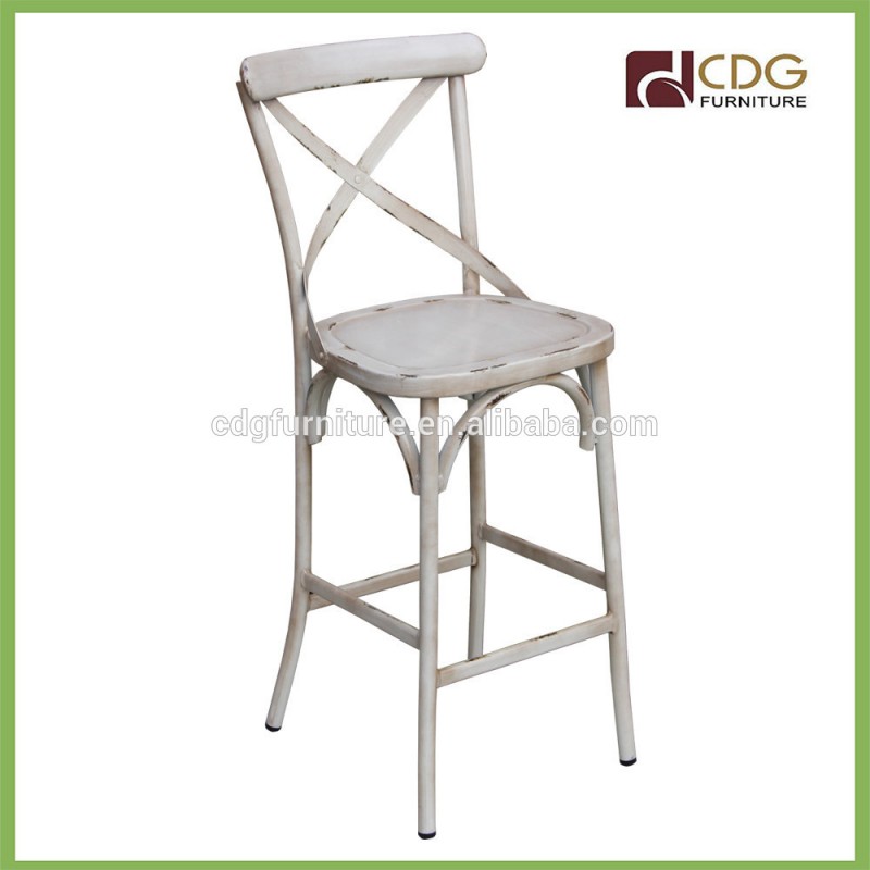 工場出荷時の価格ハイスツールアンティークアルミの椅子、 xバックチェア-金属製椅子問屋・仕入れ・卸・卸売り