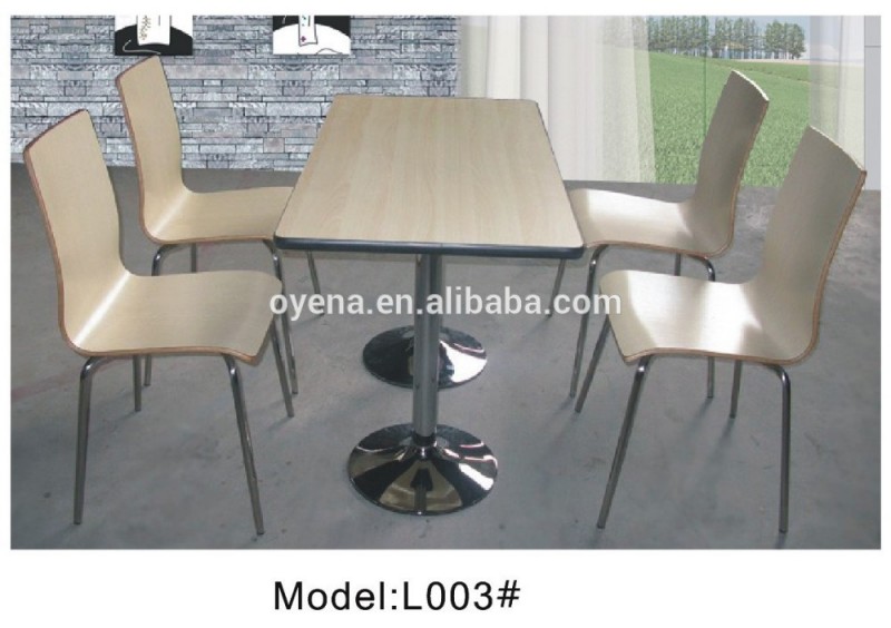 テーブルと椅子ファストフードレストランのために-金属製家具セット問屋・仕入れ・卸・卸売り