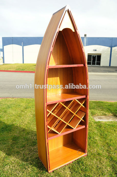 CANOE WINE SHELF. NEW!! Wooden Nautical Furniture-その他折り畳み式家具問屋・仕入れ・卸・卸売り