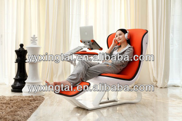 Demniシンプルオレンジファッションデザイン曲げ木椅子ワークチェア-寝椅子問屋・仕入れ・卸・卸売り