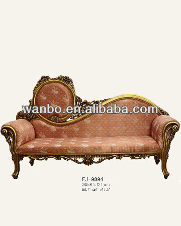 木彫りのソファの手9094- フレンチスタイルの豪華なソファデザイン固体木製のデッキチェア-アンティーク家具セット問屋・仕入れ・卸・卸売り