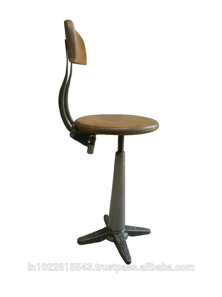 鋳鉄の椅子の、 鉄の椅子、 ヴィンテージ工業用鉄キャストバーのスツール-その他金属製家具問屋・仕入れ・卸・卸売り