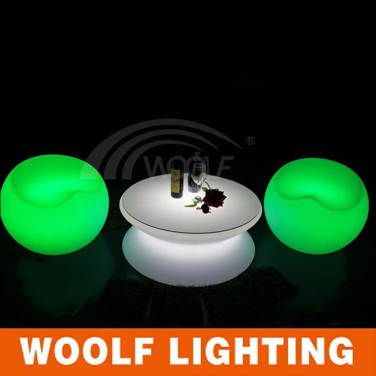 バッテリー駆動のコーヒーショップの家具の強いロードled-プラスチックテーブル問屋・仕入れ・卸・卸売り