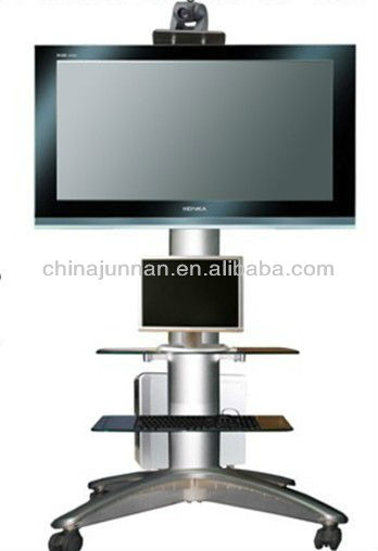 会議システム/屋外の可動/調節可能な床lcd/ledテレビスタンドのためのスクリーンの種類と直列異なるサイズのテレビ-テレビスタンド問屋・仕入れ・卸・卸売り