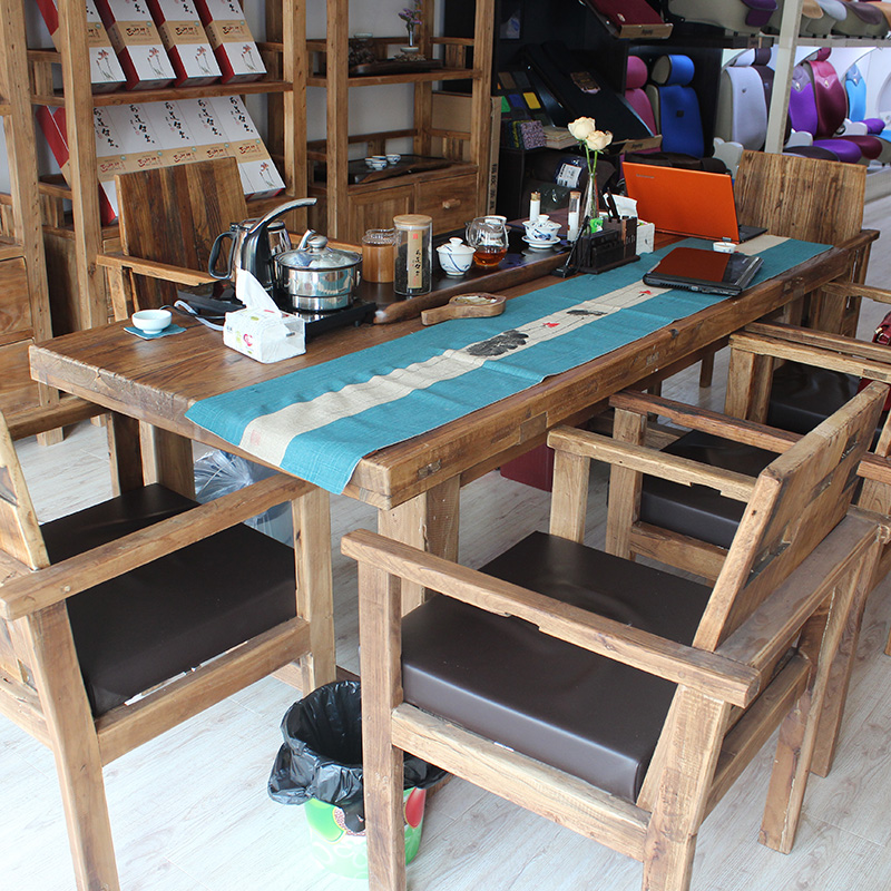 ニレの木のコーヒーテーブルのための六人-木製テーブル問屋・仕入れ・卸・卸売り