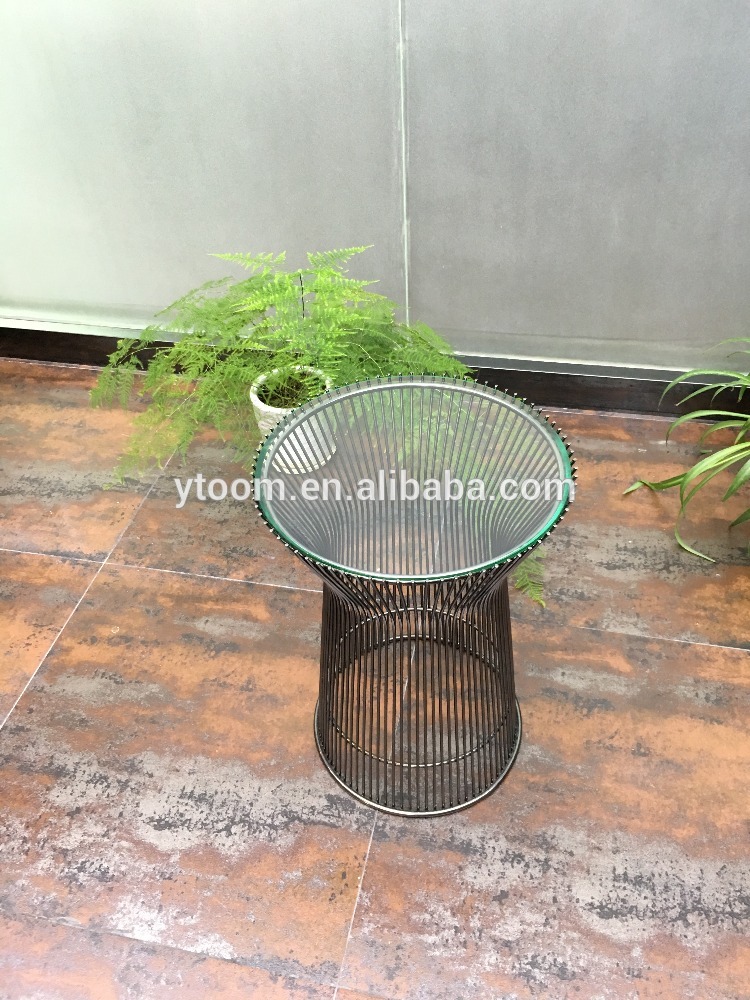 ステンレス鋼platnerサイドテーブルクラシックdesiged家具ウォーレンplatner-コーヒーテーブル問屋・仕入れ・卸・卸売り