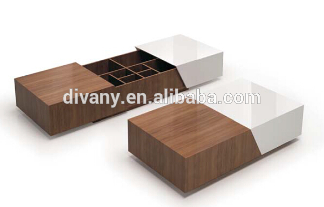 ヨーロッパモダンウッド大理石のコーヒーテーブル(t-)-木製テーブル問屋・仕入れ・卸・卸売り