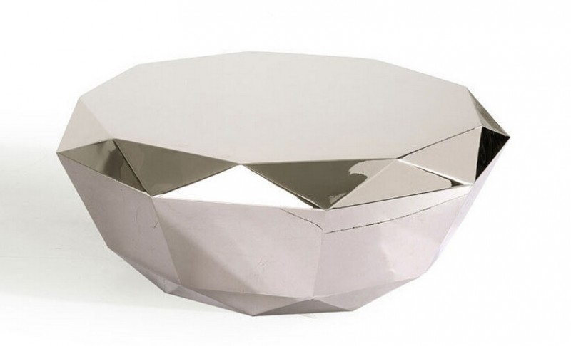 ダイヤモンド字型のモダンなステンレス鋼のコーヒーテーブルガラスのコーヒーテーブルのリビングルームの家具-コーヒーテーブル問屋・仕入れ・卸・卸売り