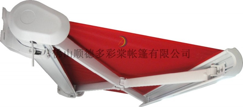 中国工場2015フルカセット格納式の日よけ付きアルミ鋼の手動クランク-オーニング問屋・仕入れ・卸・卸売り