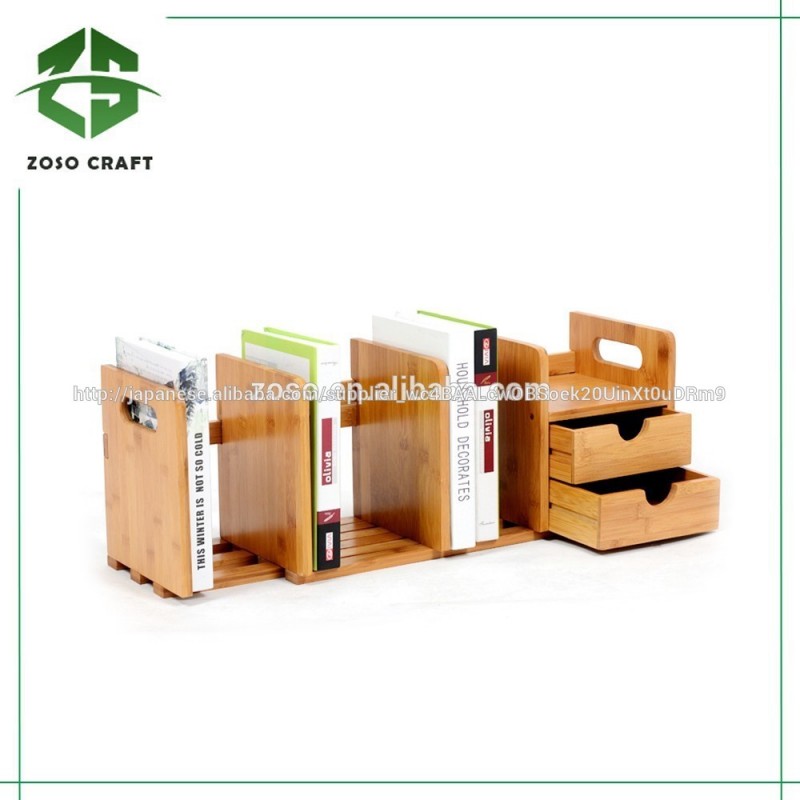 エクステンド- リトラクトドロワー×2竹木製デスク書棚学生のための-その他折り畳み式家具問屋・仕入れ・卸・卸売り