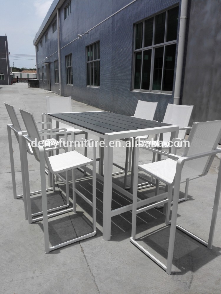 最新のデザインのアルミ工場価格石フィニッシングマットホワイトバーのテーブルと椅子-ハンモック問屋・仕入れ・卸・卸売り