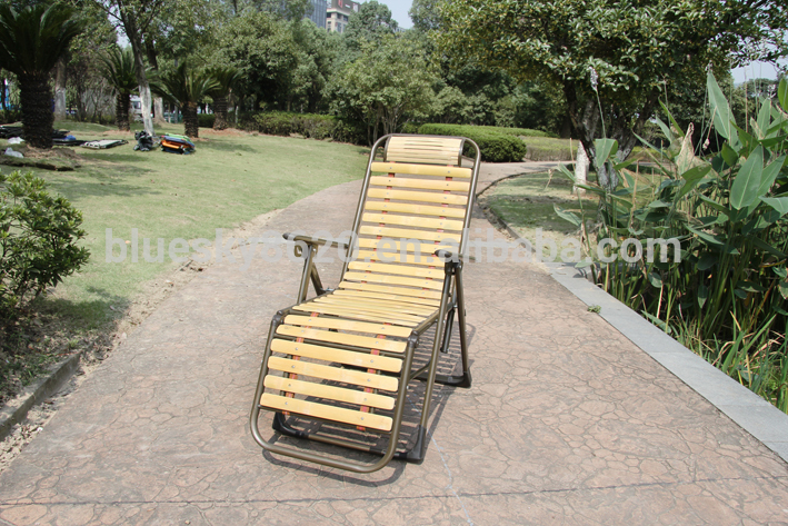 安い折りたたみ芝生椅子メタルガーデンチェア竹折りたたみ椅子-金属製椅子問屋・仕入れ・卸・卸売り
