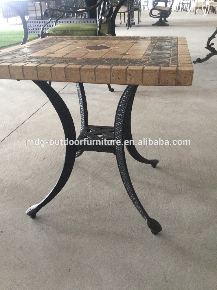 正方形のコーヒーテーブルを設定し大理石トップのダイニングテーブルの大理石-金属製テーブル問屋・仕入れ・卸・卸売り