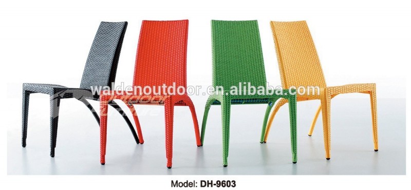 カラフルな籐レストラン家具屋外の籐の椅子のためのダイニング-ガーデンチェア問屋・仕入れ・卸・卸売り