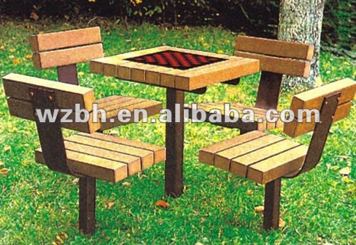 公園の木製のチェスのテーブル一定BH15002-屋外用テーブル問屋・仕入れ・卸・卸売り