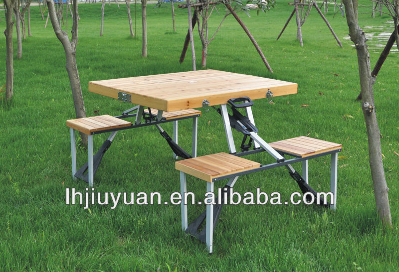 屋外のピクニック折りたたみテーブル木製ポータブル-折り畳み式テーブル問屋・仕入れ・卸・卸売り