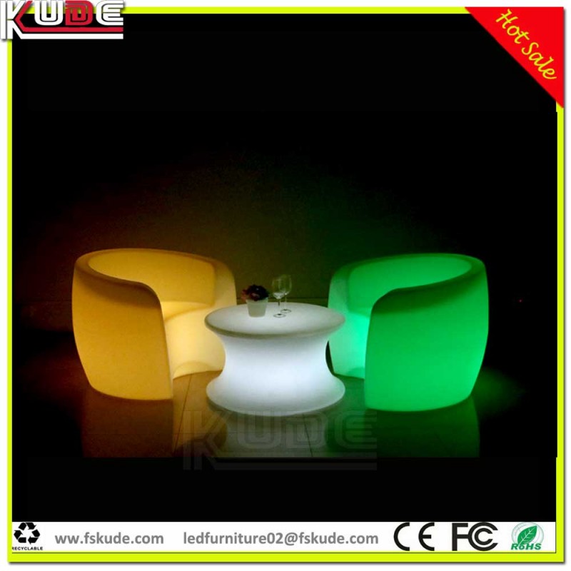 屋外家具照明ledプラスチックソファ椅子で茶テーブル中国製-ガーデンセット問屋・仕入れ・卸・卸売り