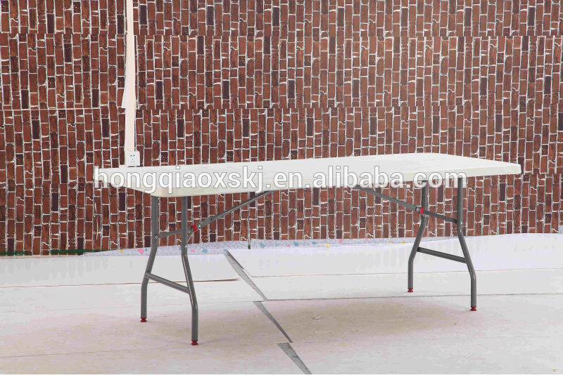 6フィートプラスチック製の折り畳み式のテーブル、 ブロー成形屋外安価な軽量折りたたみテーブルを使用販売のための-折り畳み式テーブル問屋・仕入れ・卸・卸売り