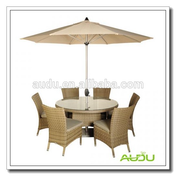 auduホテルレストランの家具、 ホテルのレストランの家具傘と-プラスチック家具セット問屋・仕入れ・卸・卸売り