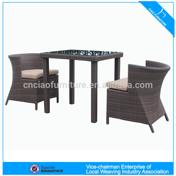 豪華なホテルスタイルの籐屋外テーブルと椅子cf1203-ガーデンセット問屋・仕入れ・卸・卸売り