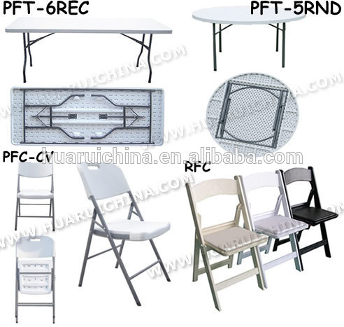 プラスチック折り畳み式のためのテーブルと椅子の宴会-ガーデンセット問屋・仕入れ・卸・卸売り