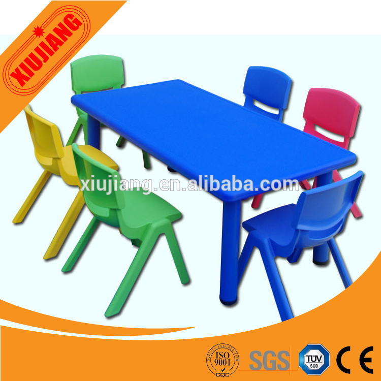 Kindergaten子供安いプラスチックのテーブルと椅子子供スクール家具-学校用家具セット問屋・仕入れ・卸・卸売り