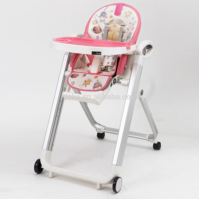 ピンクデザインメタルセーフベルトプラスチック赤ちゃんのダイニングチェア赤ちゃん高椅子赤ちゃんブースター-ベビーチェア問屋・仕入れ・卸・卸売り