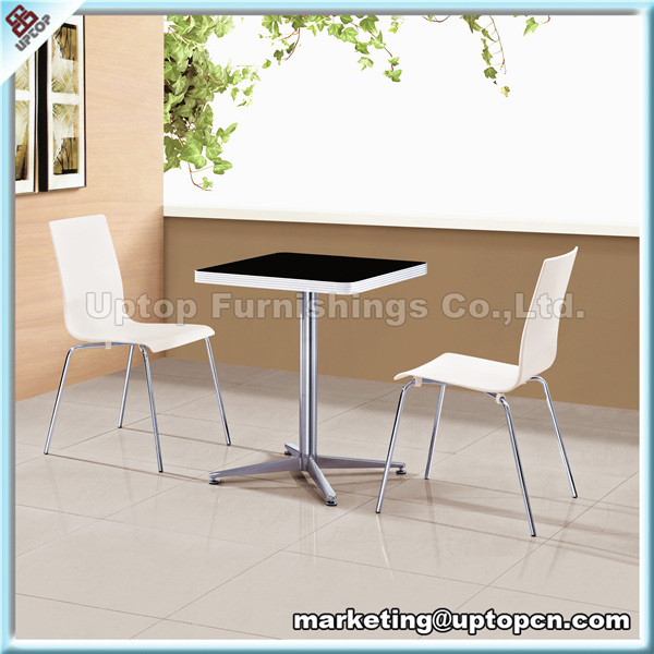 (sp- ct516) 近代的なファーストフードレストラン正方形の白いテーブルとプラスチック製の椅子-プラスチック家具セット問屋・仕入れ・卸・卸売り