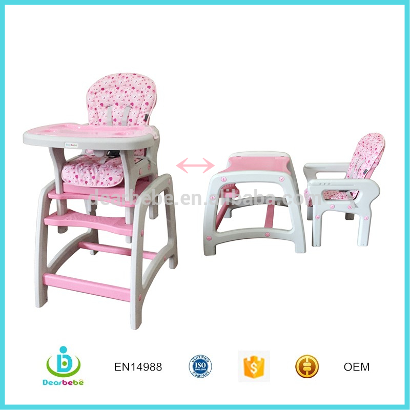 En14988寧波dearbebe多機能子供ハイチェア送りハイチェアプラスチック赤ちゃんの椅子とテーブル-ベビーチェア問屋・仕入れ・卸・卸売り