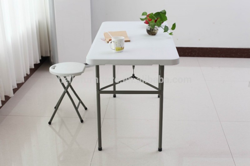 4フィートプラスチック折りたたみダイニングテーブル白いプラスチック長方形テーブル用卸売-ダイニングルームセット問屋・仕入れ・卸・卸売り