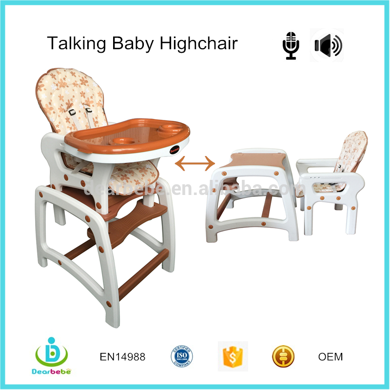 寧波dearbebe卸売子送りハイチェアプラスチック3で1赤ちゃんダイニング高椅子-ベビーチェア問屋・仕入れ・卸・卸売り