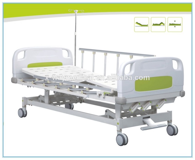 デラックス手動の3つ- クランク病院のベッド、 carebed、 医療ベッド-病院用ベッド問屋・仕入れ・卸・卸売り