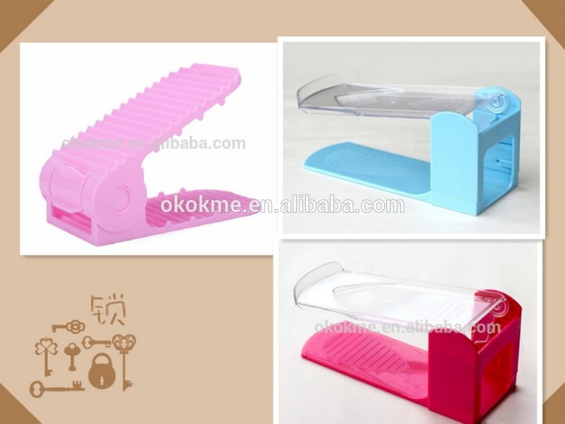調整可能な二層折りたたみファッショナブルなプラスチック製の靴のラック-その他プラスチック製家具問屋・仕入れ・卸・卸売り