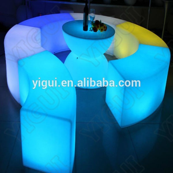 Yi gui現代rgb 16色ledキューブスツール屋内と屋外の使用パーティー-バースツール問屋・仕入れ・卸・卸売り