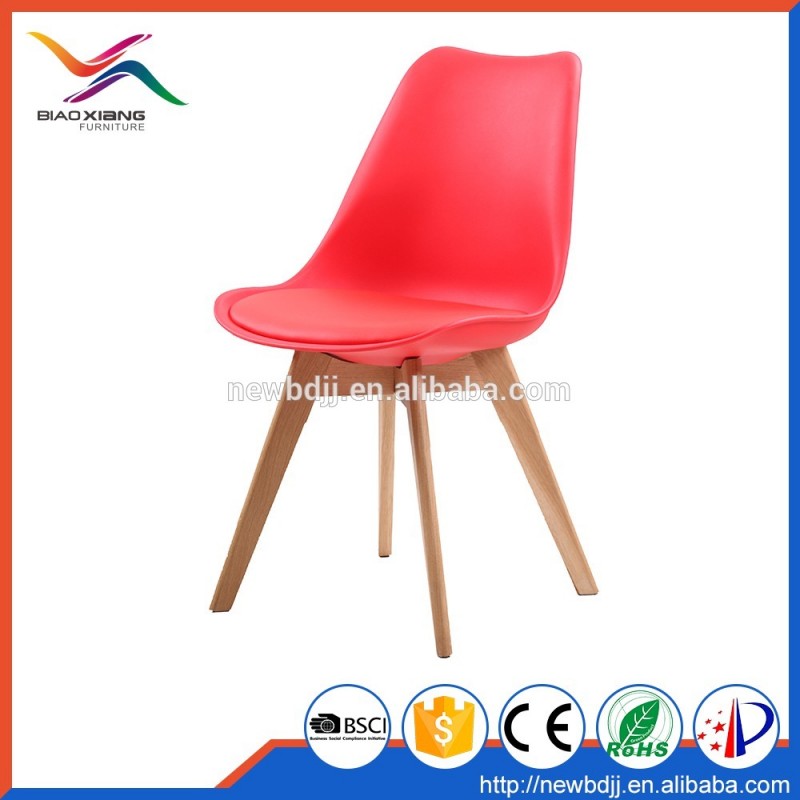 アームレス赤側レジャープラスチックリビングルームの椅子でpuクッション-リビング用チェア問屋・仕入れ・卸・卸売り