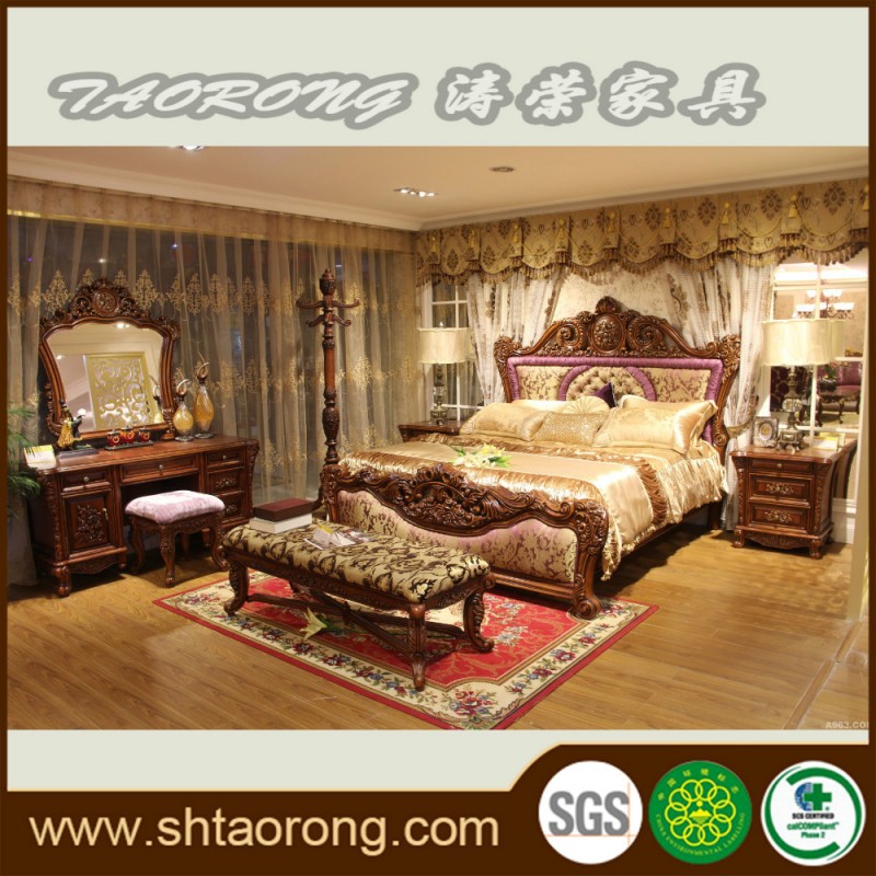 豪華な古典的な寝室の家具セットのための高- エンドvs-002ヴィラ-その他アンティーク家具問屋・仕入れ・卸・卸売り
