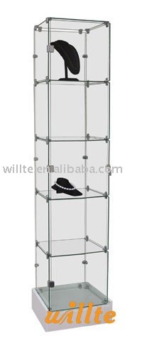 新しい2013モダンなガラスのディスプレイキャビネット-リビング用キャビネット問屋・仕入れ・卸・卸売り
